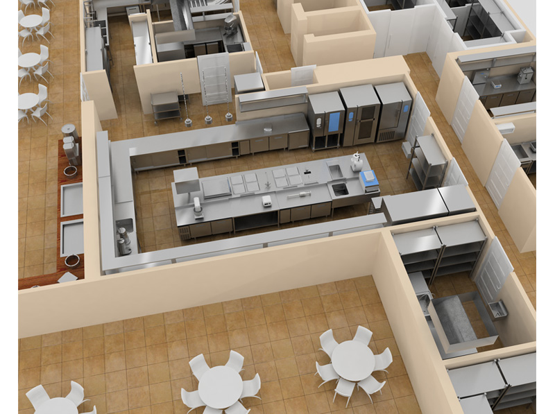 Кухня в гостинице