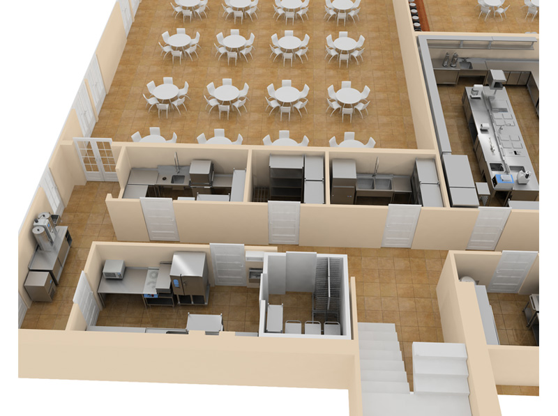 Кухня в гостинице