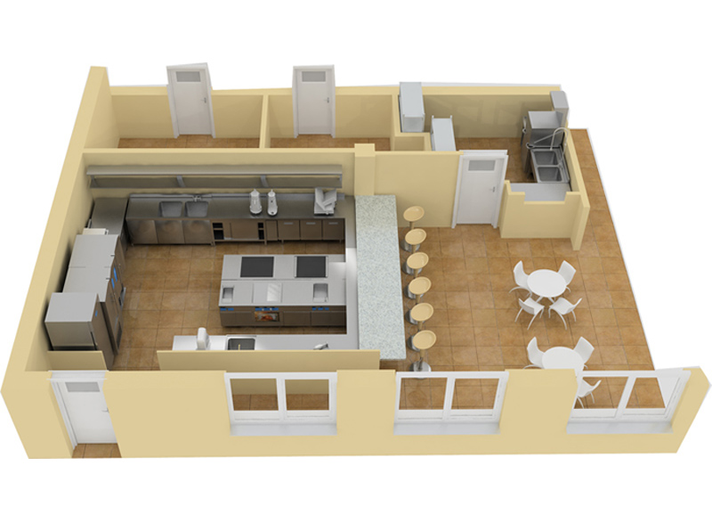 Открытая кухня