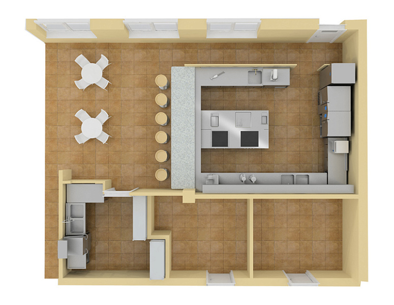 Открытая кухня