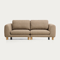 Диван Kave Home Vera 3-местный, светло-коричневый, 230 см