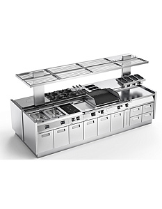 Профессиональные модульные кухни ANGELO PO ICON 7000