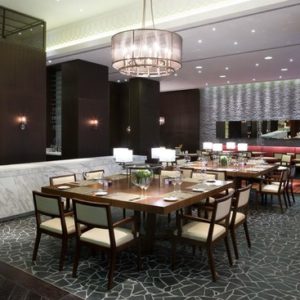 Профессиональное ресторанное оборудование для заведений HoReCa. Отель Hilton 5*, ресторан «All Dining Restaurant», Киев. На фото интерьер зала ресторана.