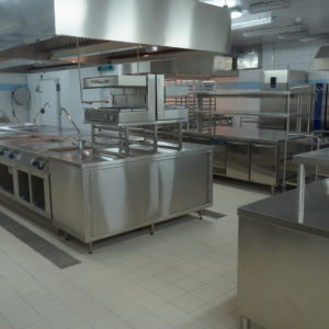 Профессиональное кухонное оборудование для HoReCa. Отель Hilton 5*, ресторан «All Dining Restaurant», Киев. На фото тепловой технологический остров TermaLine Electrolux Professional.