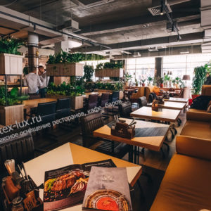 Профессиональное оборудование для заведений HoReCa. Ресторан «Балерина и Бифштекс», Краснодар. На фото интерьер ресторана.