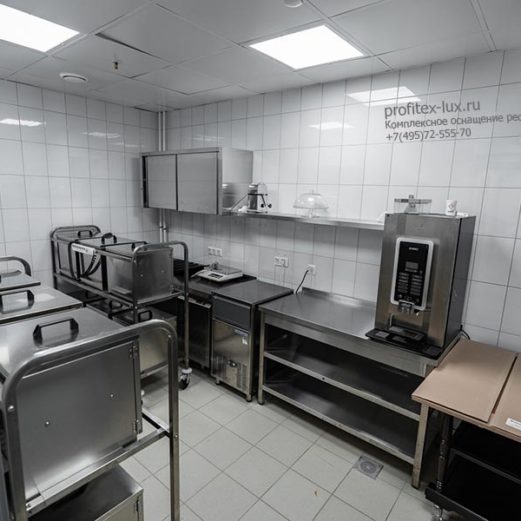 Ресторанное оборудование ведущих мировых брендов для HoReCa. Отель "Азимут Переславль", Переславль-Залесский. На фото помещение для обслуживания номеров Room-service с оборудованием Sirman, Animo, Astoria, BarLine, Элид, Menumaster, Neumarker, McAlpine, Klarco, HiCold, Polair, Forcar.