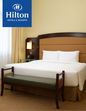 Готовое постельное белье для отелей Hilton_363x467