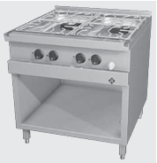 Газовая плита MKN с 4 конфорками